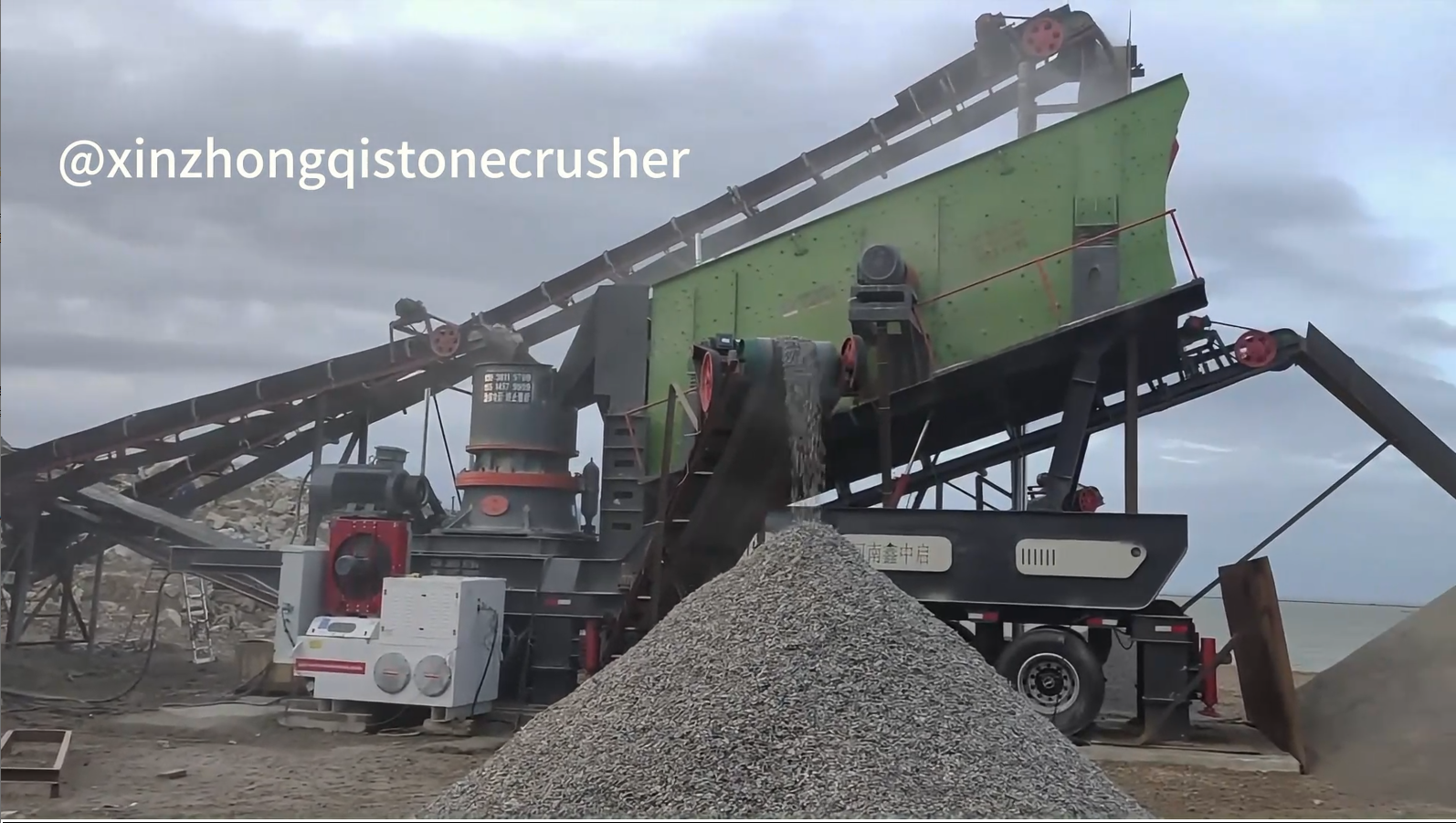 Mobile fine crushing and screening equipment set up by our company in Vietnam successfully passes trial run | 120 tph capacity