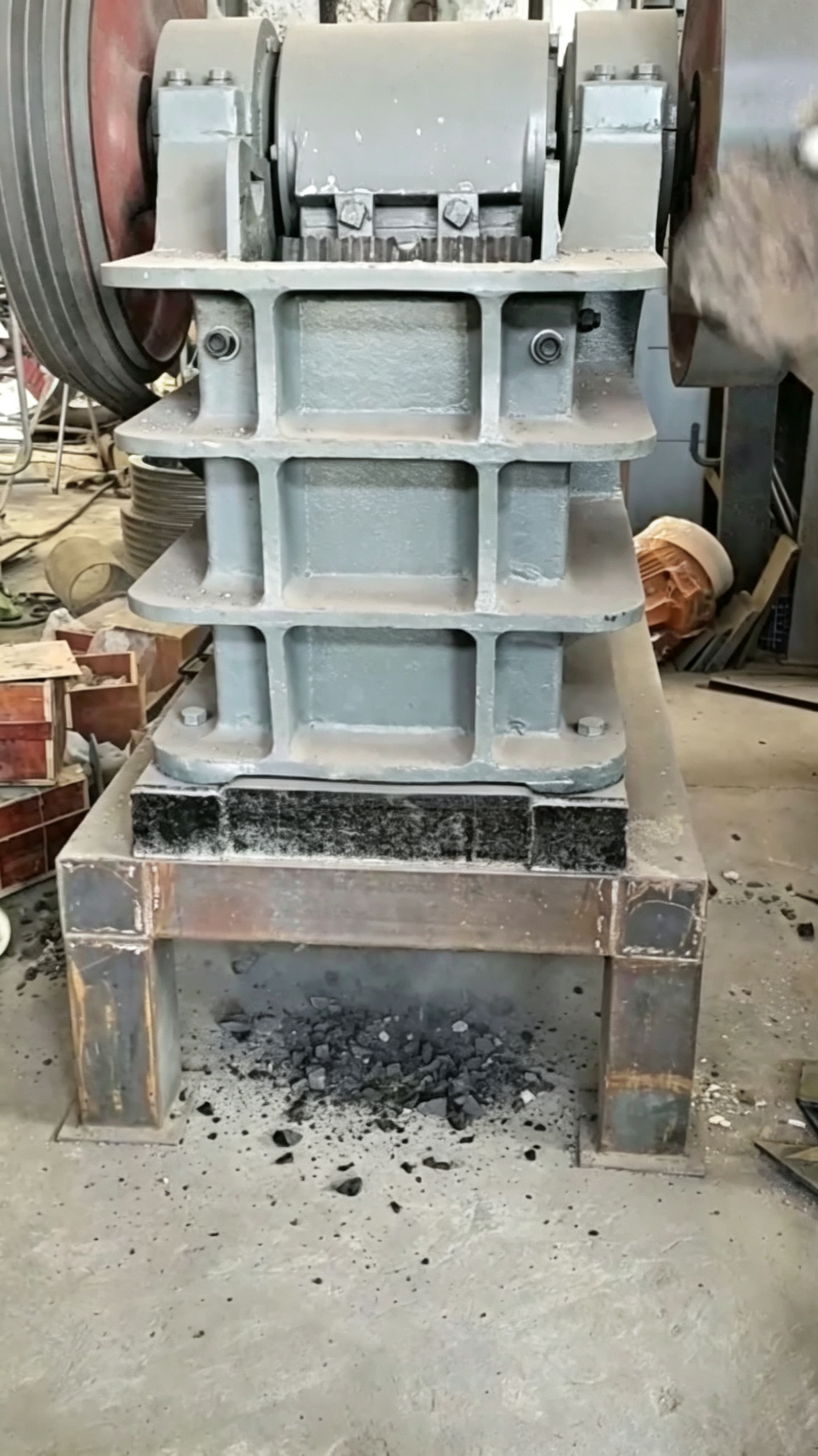 The jaw crusher manufactured by our company has successfully passed the trial run.